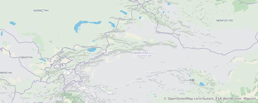 Mapa De Xinjiang Uyghur Autonomous Region