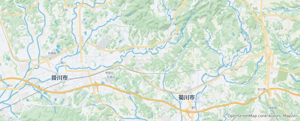 Mapa de Honshu