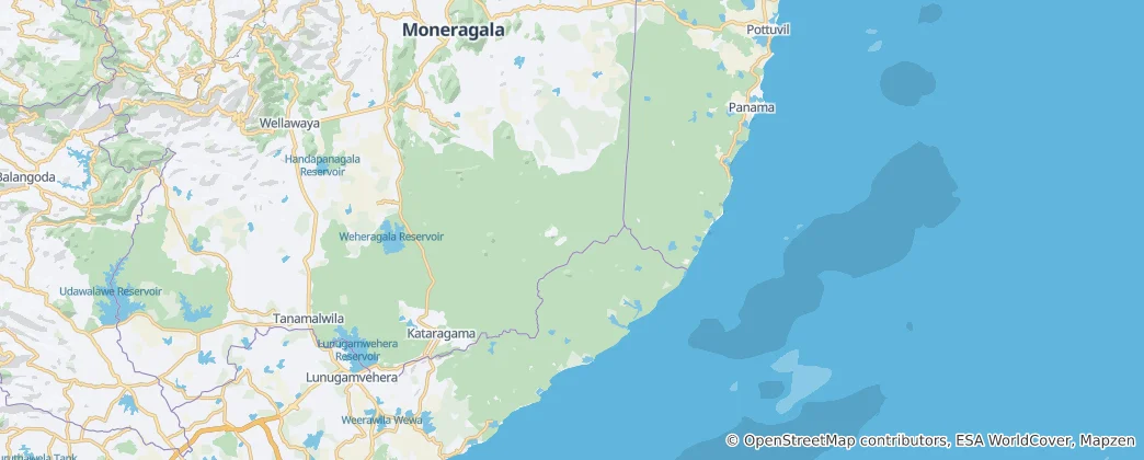Mapa Národní park Jala