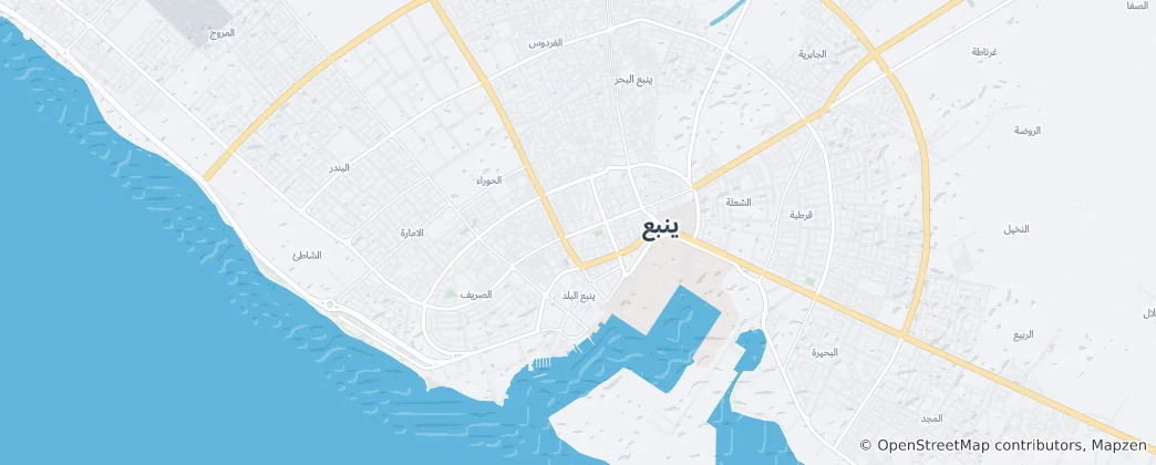 Map of Yanbu
