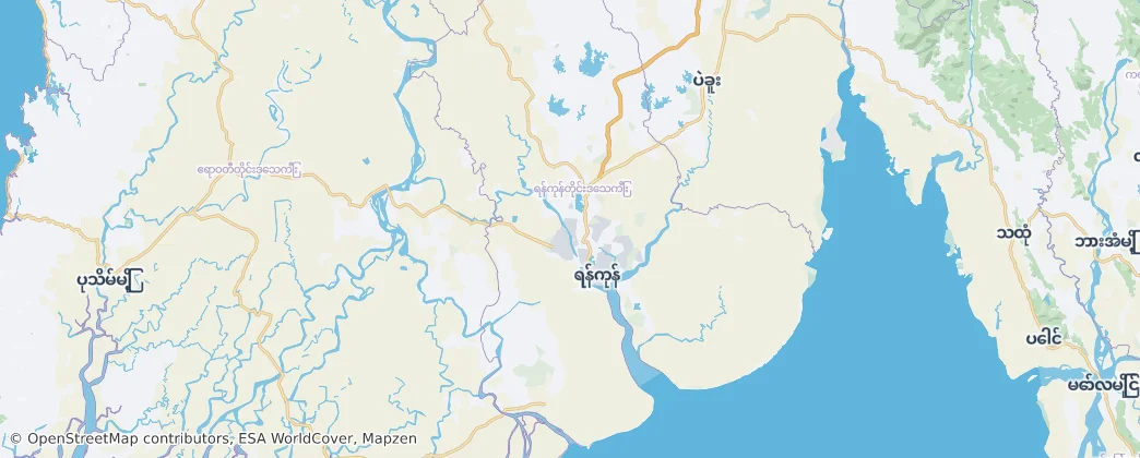 Yangon Region — Map