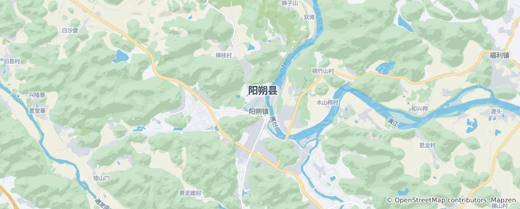 Mappa di Contea di Yangshuo