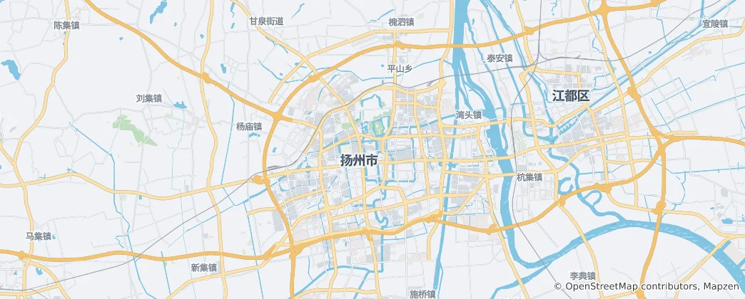 Map of Yangzhou