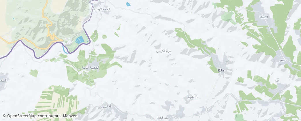 Yarmouk Forest Reserve — Map
