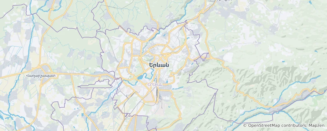 Mapa de Erevã