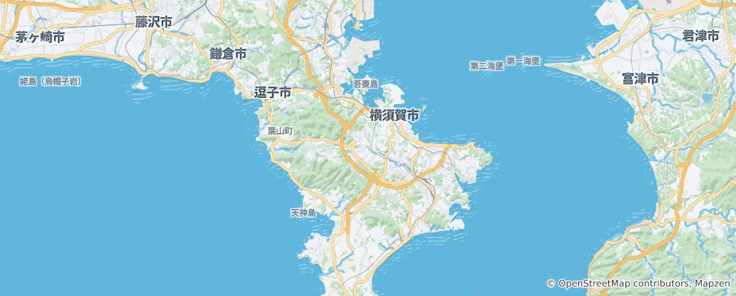 Mapa Yokosuka