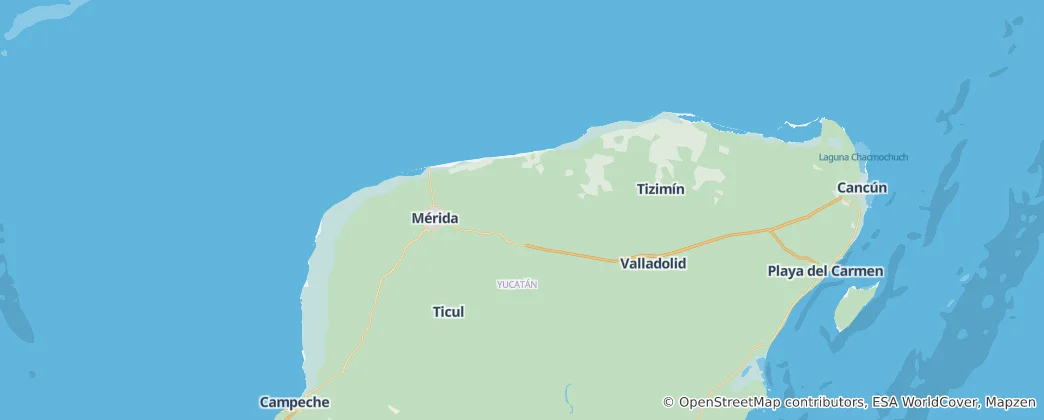 Mapa De Yucatán