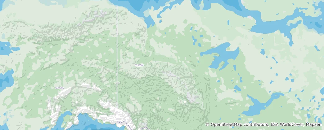 Mapa Yukon