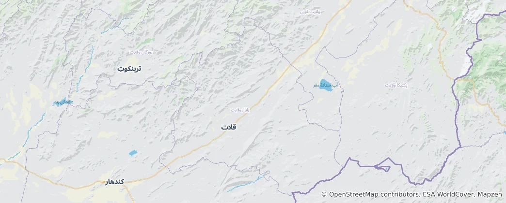 Map of Zabul Province