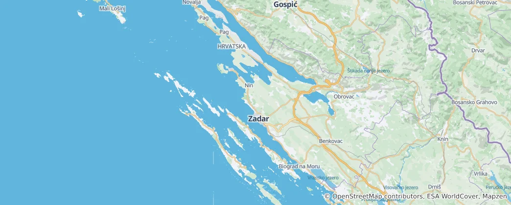 Carte de Zadar