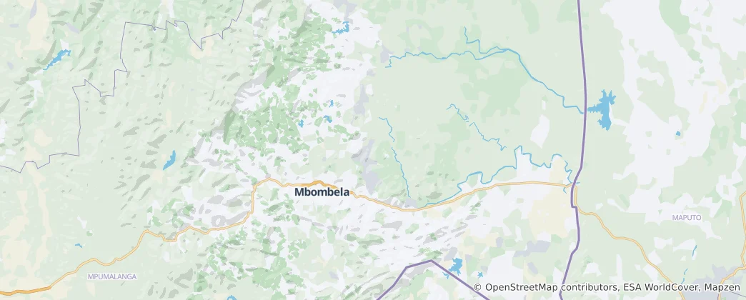 Map of Mbombela Local Municipality