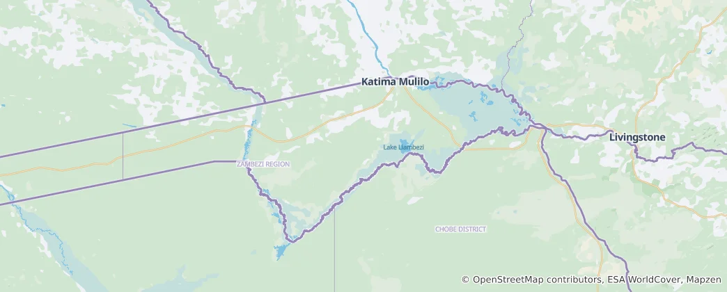 Map of Zambezi Region