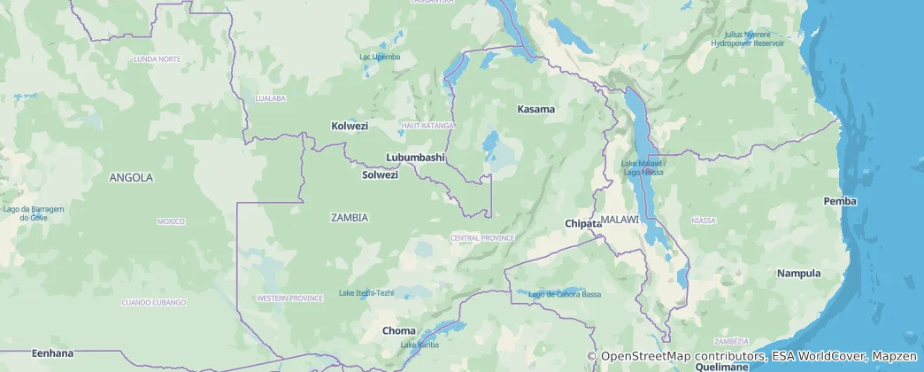 Map of Zambia