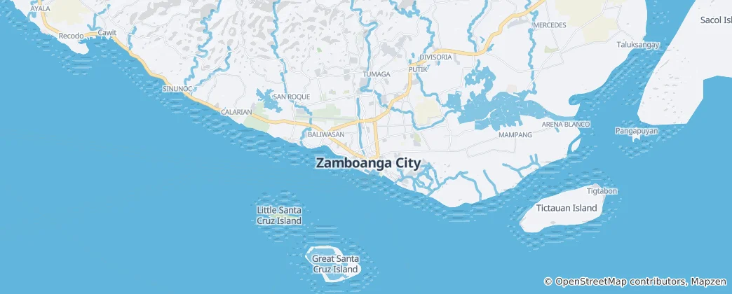 Map of Zamboanga City