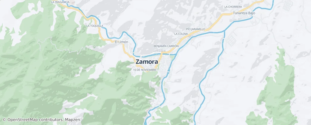 Zamora — Mapa