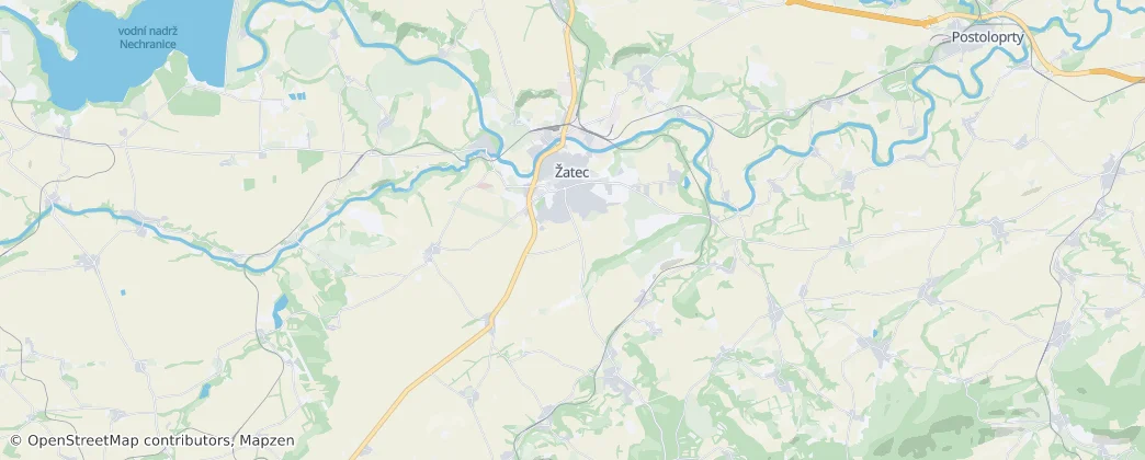 Žatec — Map
