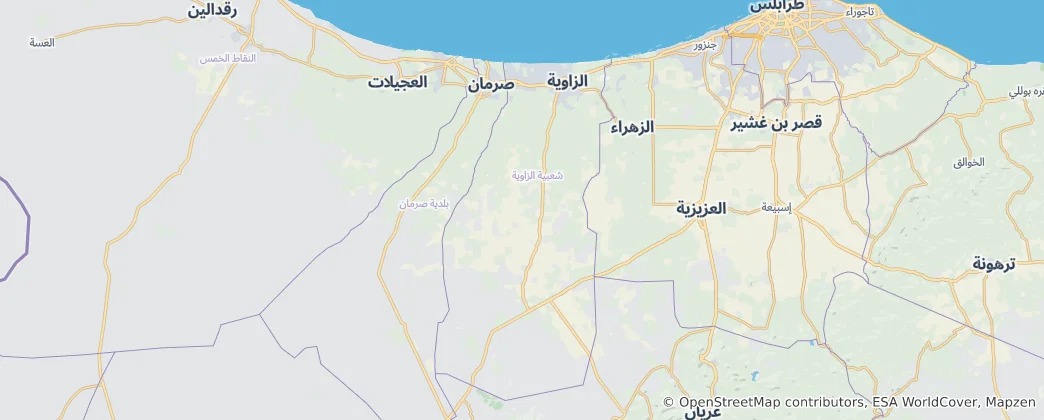 Map of Zawiya District
