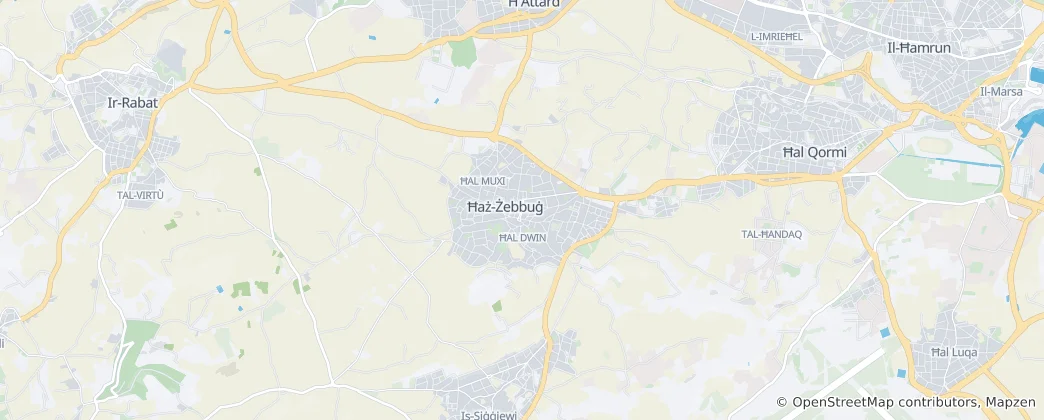 Mapa Żebbuġ Malta