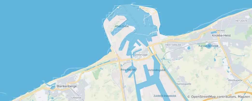Carte de Zeebruges