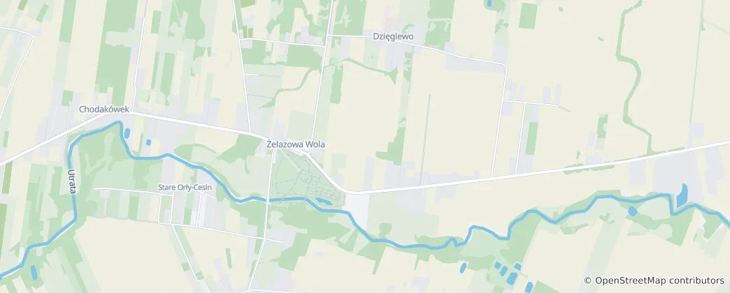 Map of Żelazowa Wola