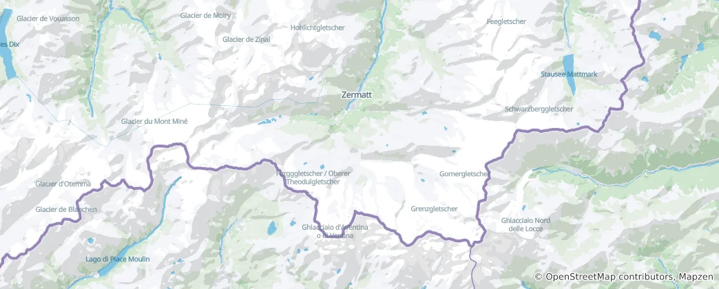 Mapa De Zermatt