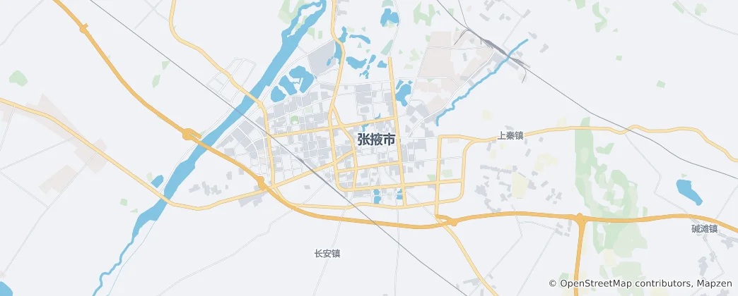 장예시 지도