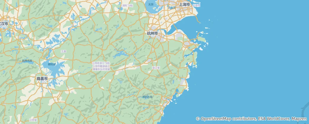 Map of Zhejiang