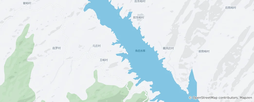 Map of Zhuzhuang Reservoir