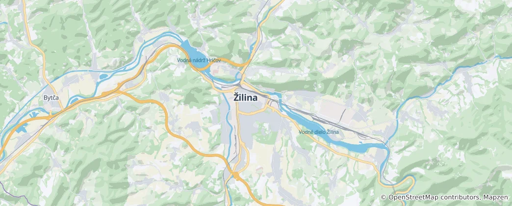 Mapa de Žilina