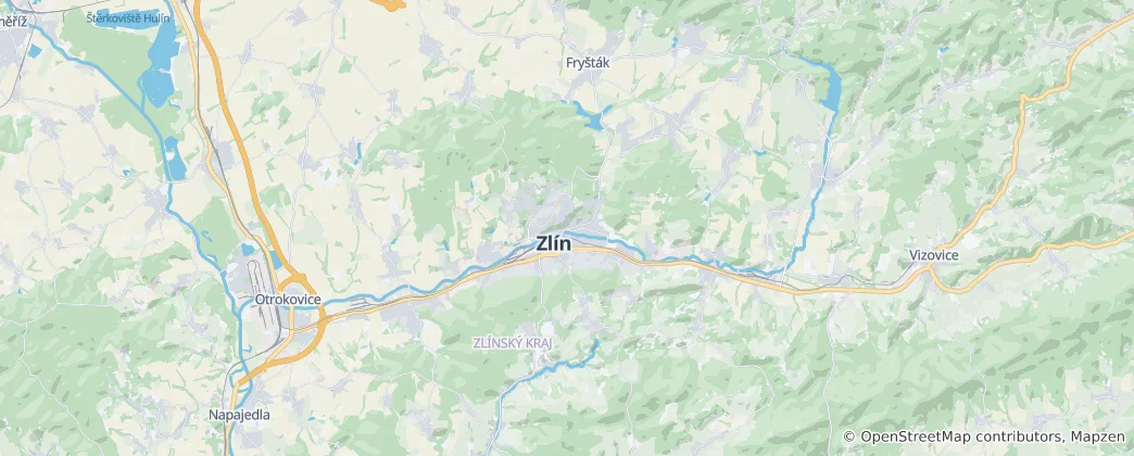 Map of Zlin