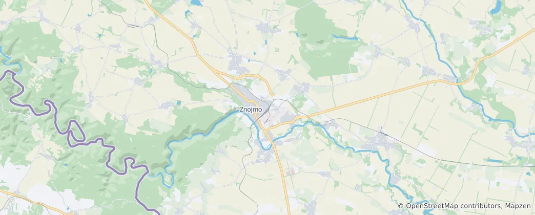 Mappa di Znojmo