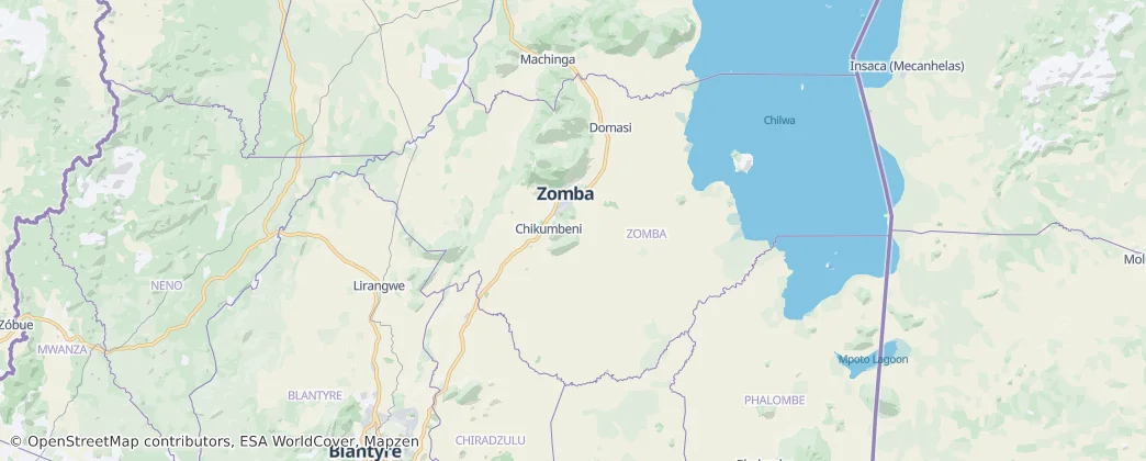 Zomba — Map