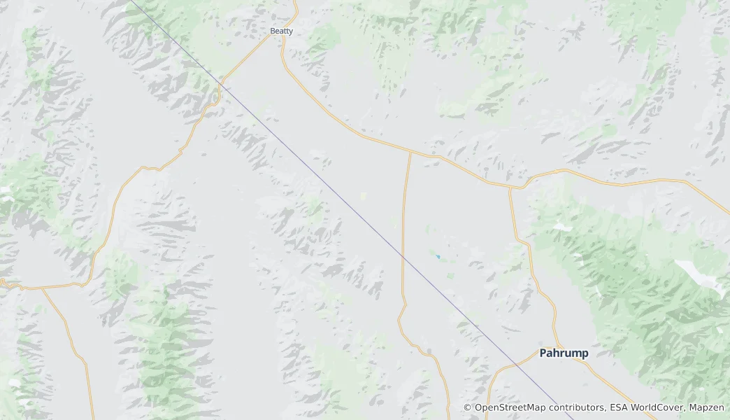 Mapa Amargosa Desert