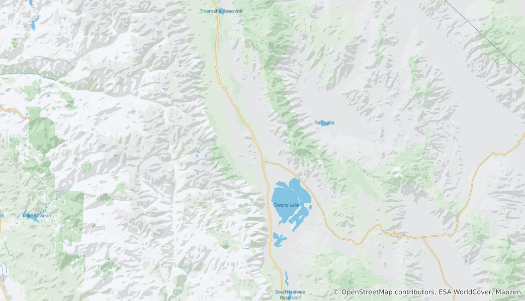 Karte von Owens Valley