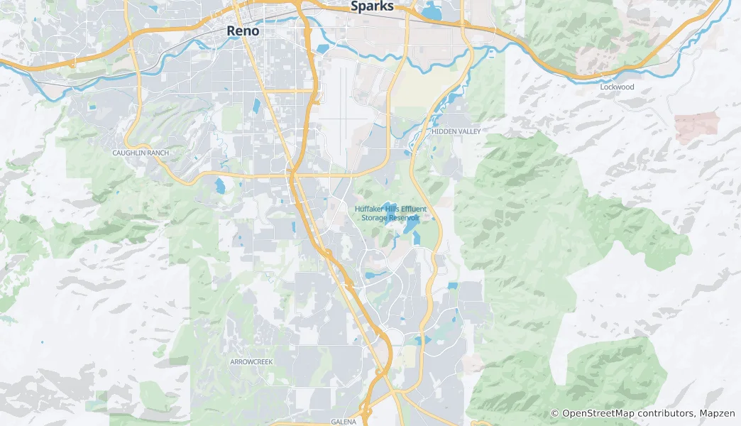 Mapa Southeast Reno