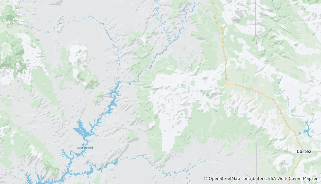 Mapa Bears Ears National Monument