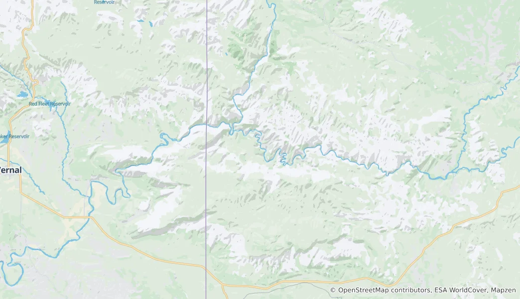 Karte von Dinosaur National Monument
