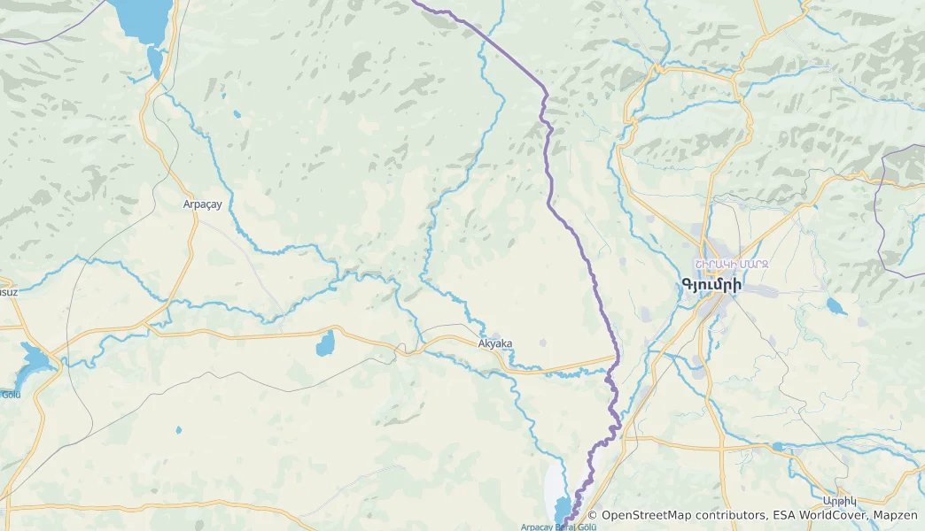 Mapa Akyaka
