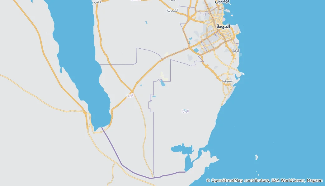 Mappa di Al Rayyan
