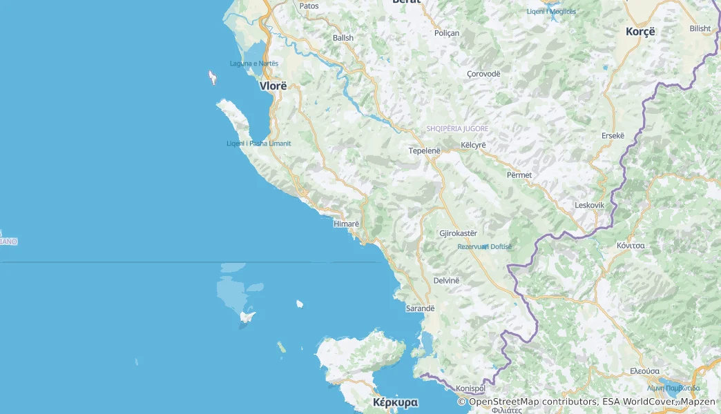 Mapa Vlorë