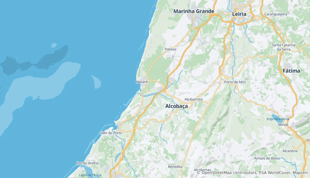 Mappa di Alcobaça