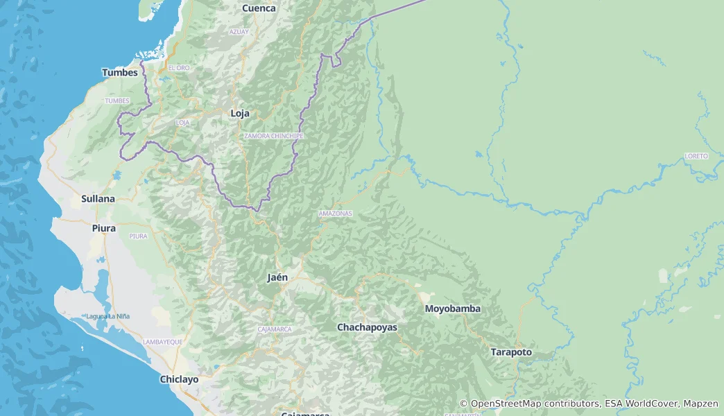 Mapa de Amazonas