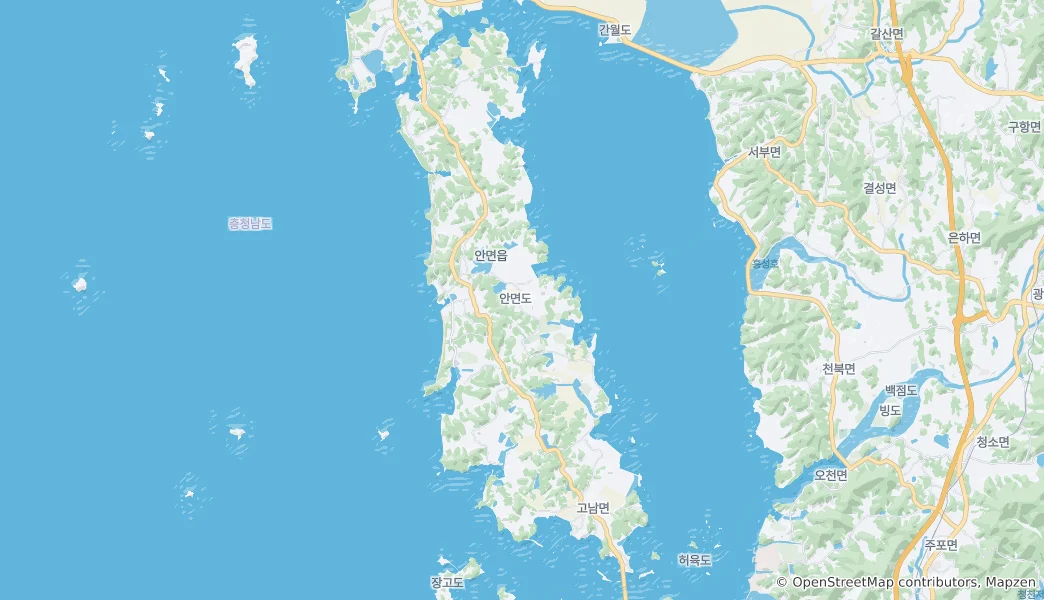 Mapa Anmyeon Island