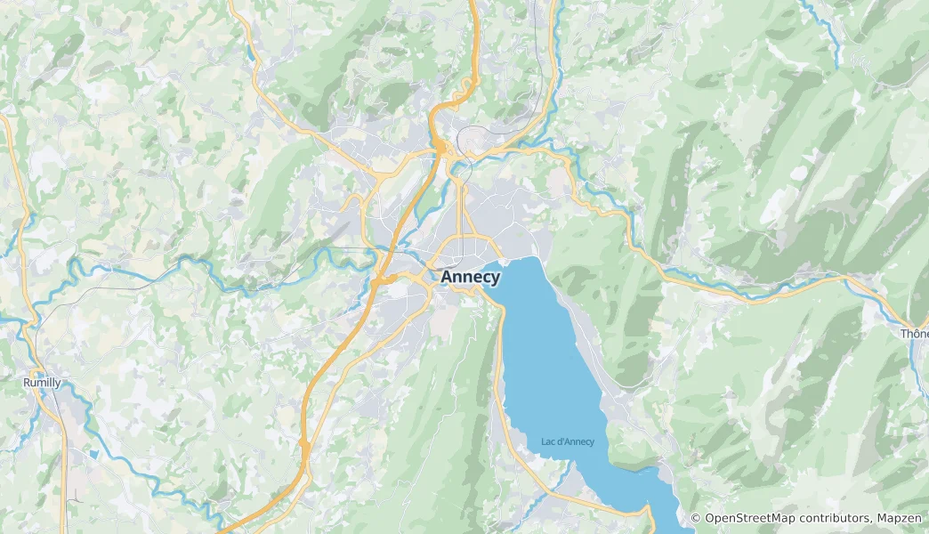 Karte von Annecy