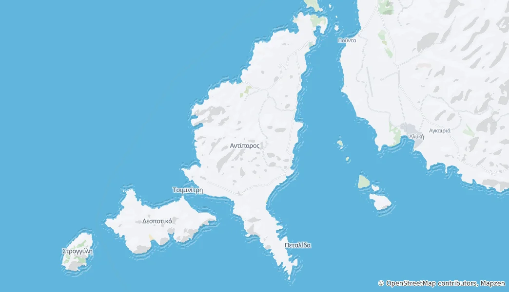 Mappa di Antiparo