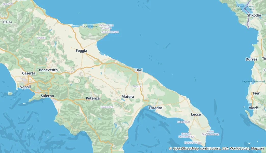 Puglia Haritası