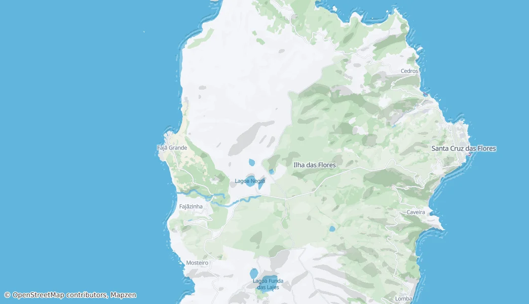 Mapa Área de Paisagem Protegida da Zona Central e Falésias da Costa Oeste