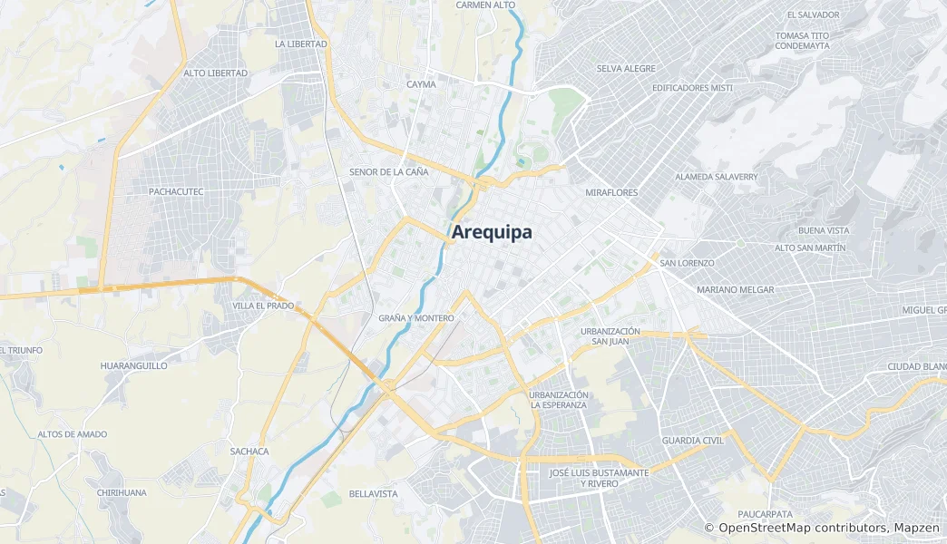 Map of Arequipa