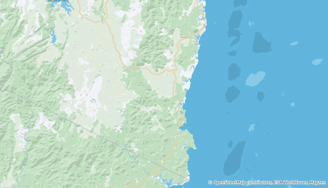 Mapa Bega Valley Shire