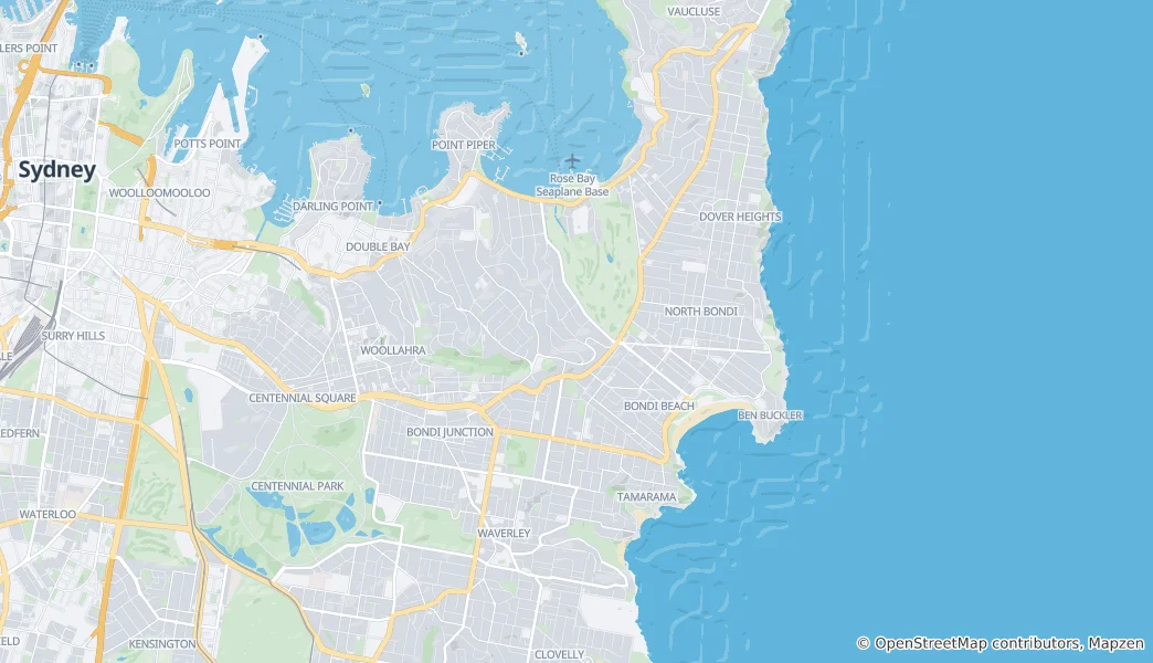 Mappa di municipalità di Waverley